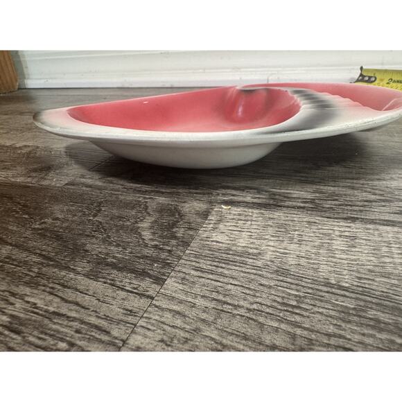 Vintage MCM Ashtray Cosmic Atomic Pink Black White Lot Of 2 1950s Ceramic Kitsch - Picture 13 of 16